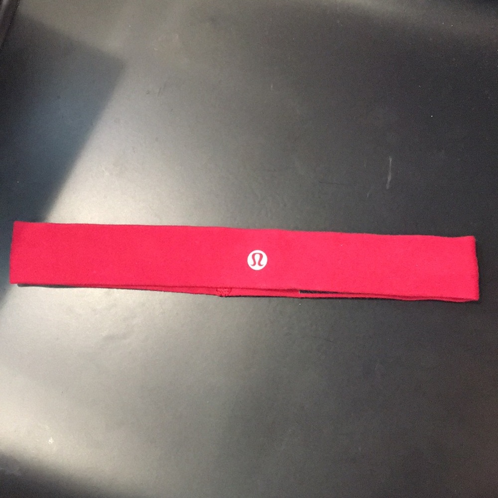 red Lululemon headband
